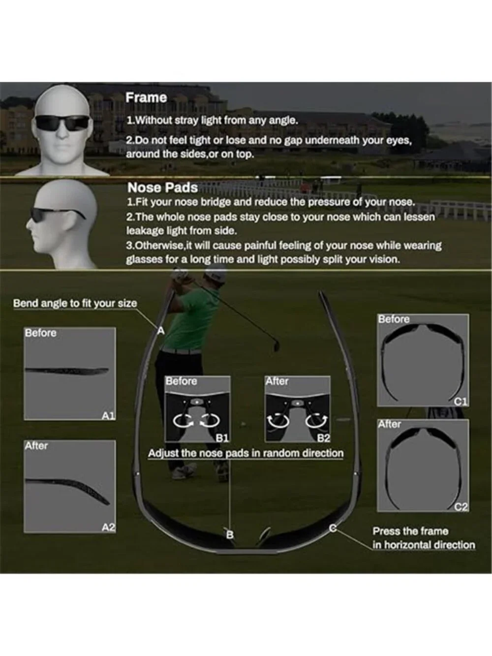 Mens Polarized Sunglasses UV Protection Driving Fishing Lightweight Shades